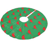Rode kardinaal Dvogel Thunder_Cove Kerstboom Rok (Gekanteld)