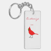 Rode kardinaal Dvogel Thunder_Cove Sleutelhanger (Voorkant Links)