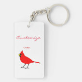 Rode kardinaal Dvogel Thunder_Cove Sleutelhanger (achterkant)