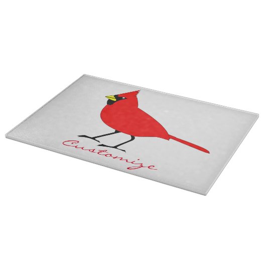 Rode kardinaal Dvogel Thunder_Cove Snijplank (Hoek)