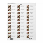 Rode Kardinaal en Bessen Etiket (Full Sheet)