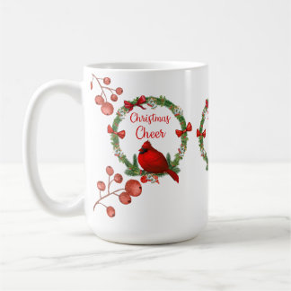 Rode kardinaal en kerst-kerst-kerst-Mok Koffiemok