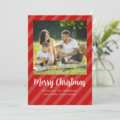 Rode Kardinaal Foto Kerstkaart (Staand voorkant)