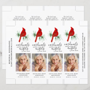 Rode Kardinaal Foto Memorial Bladwijzer