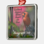 Rode Kardinaal Gepersonaliseerd Ornament van het M (Links)