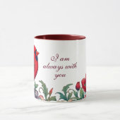 Rode Kardinaal Geschenken Condoleance Herinnering  Mok (Midden)