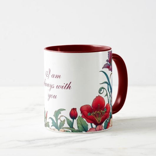 Rode Kardinaal Geschenken Condoleance Herinnering  Mok (Voorkant rechts)