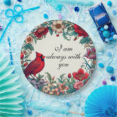 Rode Kardinaal Geschenken Condoleance Herinnering  Papieren Bordje (Feest)