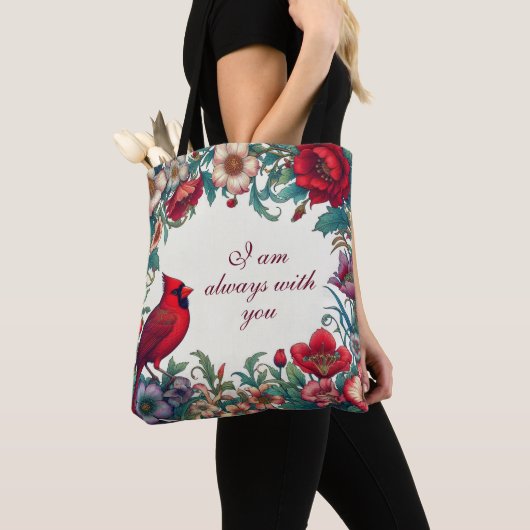 Rode Kardinaal Geschenken Condoleance Herinnering  Tote Bag (Dichtbij)