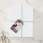 Rode Kardinaal Geschenken Sympathie Herinnering Ge Cadeaulabel (Met Touw)