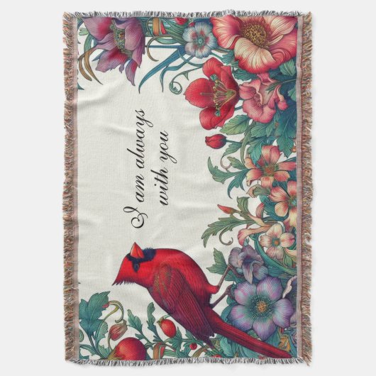 Rode Kardinaal Geschenken Sympathie Keepsake Memor Deken (Voorkant Verticaal)