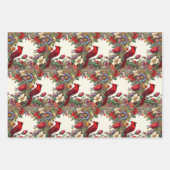 Rode Kardinaal Geschenken Sympathie Keepsake Memor Inpakpapier Vel (Voorkant 3)