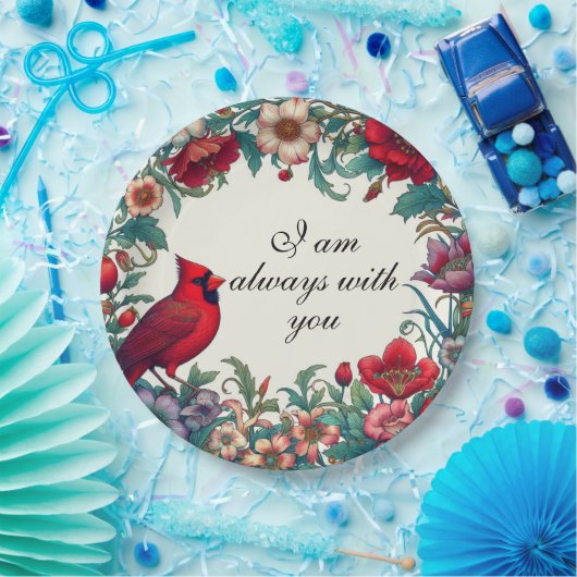 Rode Kardinaal Geschenken Sympathie Keepsake Memor Papieren Bordje (Feest)