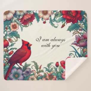 Rode Kardinaal Geschenken Sympathie Keepsake Memor Sherpa Deken