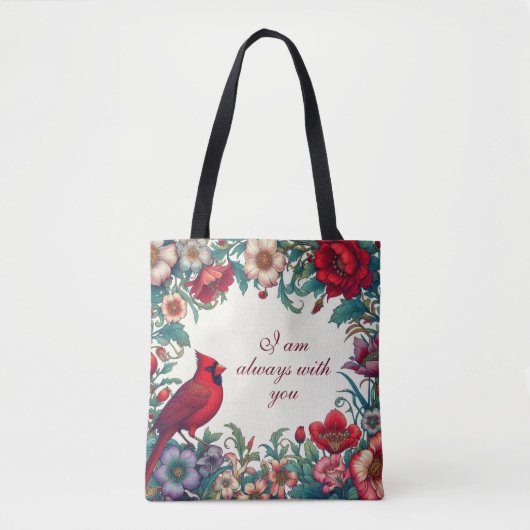 Rode Kardinaal Geschenken Sympathie Keepsake Memor Tote Bag (Voorkant)