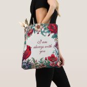 Rode Kardinaal Geschenken Sympathie Keepsake Memor Tote Bag (Dichtbij)