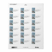 Rode kardinaal in de Natuur van de winter: Kerstmi Etiket (Full Sheet)