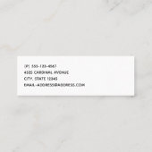 Rode kardinaal in de Natuur van de winter: Kerstmi Mini Visitekaartje (Achterkant)