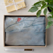 Rode kardinaal in de Natuur van de winter: Kerstmi Tissuepapier (Geschenk)