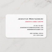 Rode kardinaal in de Natuur van de winter: Kerstmi Visitekaartje (Achterkant)