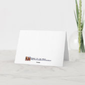 Rode kardinaal in de sneeuw - Verjaardag Kaart (Achterkant)