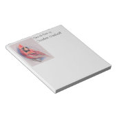 Rode kardinaal in de winter notitieblok (Schuin)