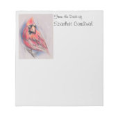 Rode kardinaal in de winter notitieblok (Voorkant)