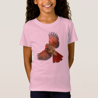 Rode Kardinaal in Vlucht Kids T-Shirt