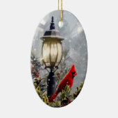 Rode kardinaal keramisch ornament (Rechts)