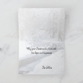 Rode Kardinaal Kerst Gevouwen Vakantie Kaart (Binnen)