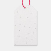 Rode kardinaal kerstdag cadeaulabel (Achterkant)