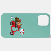 Rode Kardinaal Liefhebbers op Scooter Case-Mate iPhone Case (Achterkant (horizontaal))