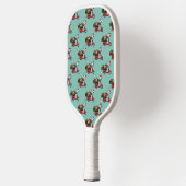 Rode Kardinaal Liefhebbers op Scooter Pickleball Paddle (Links)