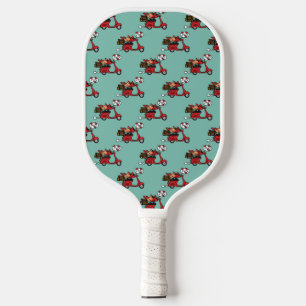 Rode Kardinaal Liefhebbers op Scooter Pickleball Paddle