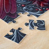 Rode Kardinaal Met Hulstbes Legpuzzel (Zijkant)