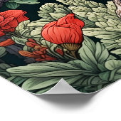 Rode Kardinaal, Muur Poster, Kunstillustratie Poster (Hoek)