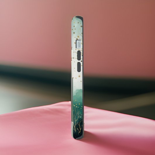 Rode Kardinaal n Bessen in Groene Bos - Initialen iPhone 15 Case