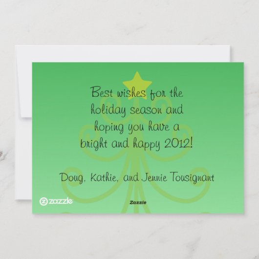  rode kardinaal Noel Holiday Kaart (Achterkant)