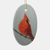 Rode kardinaal op bijkantoor in het Ornament van P (Rechts)