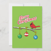 Rode kardinaal op de afdeling van de kerstbal - Me (Voorkant)