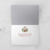 rode kardinaal op gewei van een hert kaart (Binnen)