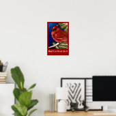 RODE KARDINAAL Poster (Thuiskantoor)