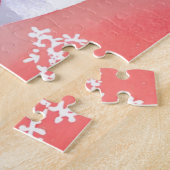 rode kardinaal | Prachtig Waterverf schilderij Legpuzzel (Zijkant)