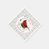 Rode kardinaal servet (Hoek)