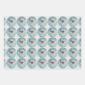 Rode Kardinaal Sneeuw Winter Kunst Wrap Craft Pape Inpakpapier Vel (Voorkant 2)