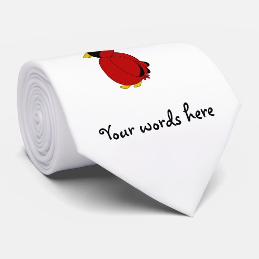 Rode kardinaal stropdas (Opgerold)