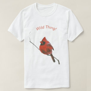 Rode kardinaal t-shirt