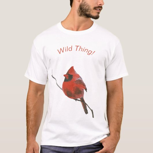 Rode kardinaal t-shirt (Voorkant)