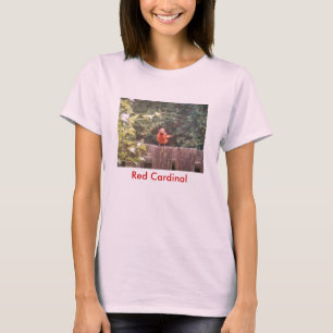 Rode kardinaal t-shirt