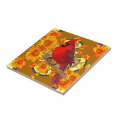 rode kardinaal tegeltje (Zijkant)